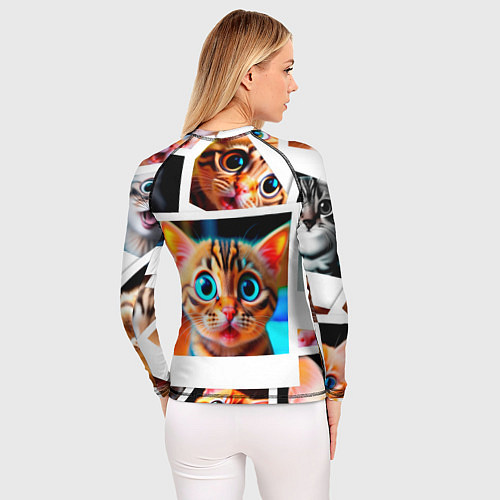 Женский рашгард Котики фото / 3D-принт – фото 4