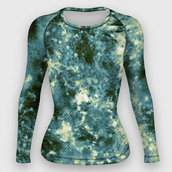 Рашгард женский Абстракция - ocean in grunge style, цвет: 3D-принт