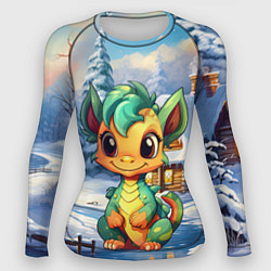 Женский рашгард Крошечный дракон зимы 2024