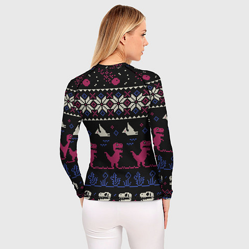 Женский рашгард Доисторический свитер / 3D-принт – фото 4