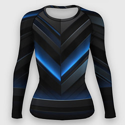 Женский рашгард Оттенки синего абстракция