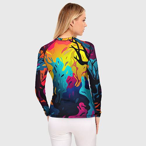 Женский рашгард Неопределенный камуфляж / 3D-принт – фото 4
