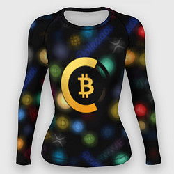 Женский рашгард Bitcoin logo criptomoney