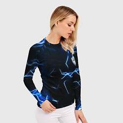 Рашгард женский Tesla storm, цвет: 3D-принт — фото 2