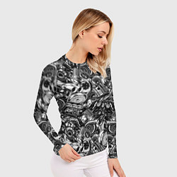 Рашгард женский Автотюнинг - запчасти, цвет: 3D-принт — фото 2