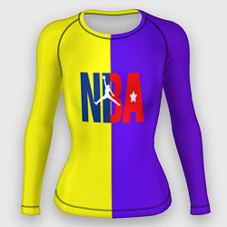 Рашгард женский NBA sport полосы, цвет: 3D-принт