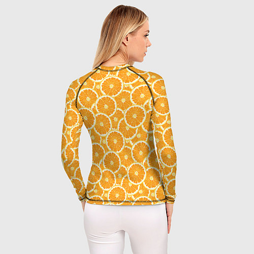 Женский рашгард Ломтики апельсина / 3D-принт – фото 4