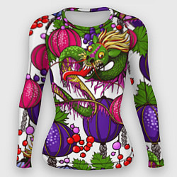Рашгард женский Дракончик и китайские фонарики, цвет: 3D-принт