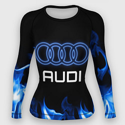 Рашгард женский Audi neon art, цвет: 3D-принт