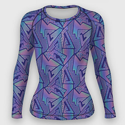 Рашгард женский Neon pattern, цвет: 3D-принт