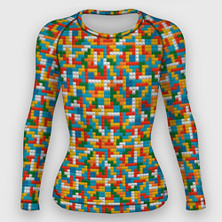Рашгард женский Плитки тетриса, цвет: 3D-принт