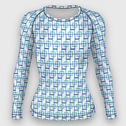 Рашгард женский Схема квадрат, цвет: 3D-принт