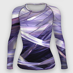 Рашгард женский Фиолетовые прозрачные полосы, цвет: 3D-принт