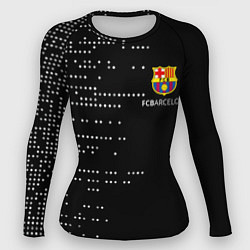 Рашгард женский Футбольный клуб барселона - логотип, цвет: 3D-принт