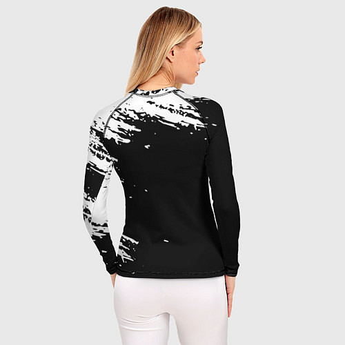 Женский рашгард Linkin Park - black and white / 3D-принт – фото 4
