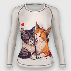 Рашгард женский Влюбленные коты 14 февраля, цвет: 3D-принт