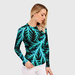 Рашгард женский Разряды электричества Tie Dye, цвет: 3D-принт — фото 2
