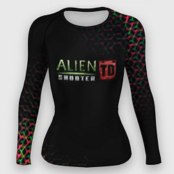 Рашгард женский Alien Shooter космос тема, цвет: 3D-принт