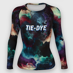 Рашгард женский Tie - dye, цвет: 3D-принт