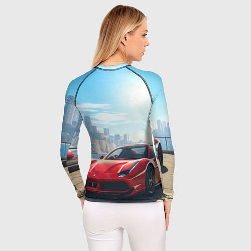 Женский рашгард GTA 6 logo auto / 3D-принт – фото 4