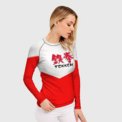 Рашгард женский Tekken текстура файтинг япония, цвет: 3D-принт — фото 2