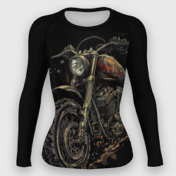 Рашгард женский Старый грязный мотоцикл, цвет: 3D-принт
