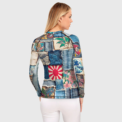 Женский рашгард Японское художество пэчворк / 3D-принт – фото 4