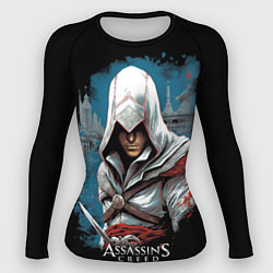 Рашгард женский Assassins creed белый костюм, цвет: 3D-принт