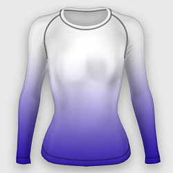 Женский рашгард Градиент белый ультрамарин