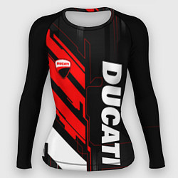 Женский рашгард Ducati - красный технологический