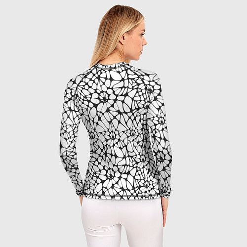 Женский рашгард Абстрактный узор из звезд / 3D-принт – фото 4