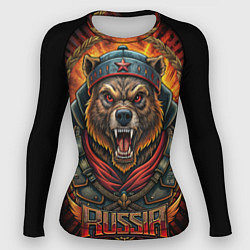 Женский рашгард Мощный медведь СССР стиль