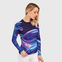 Рашгард женский Космические мыльные пузыри, цвет: 3D-принт — фото 2