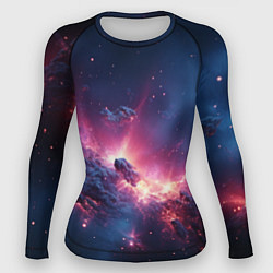 Рашгард женский Взрыв в космосе, цвет: 3D-принт