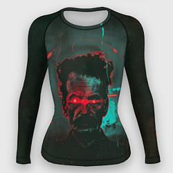 Женский рашгард Старик со светящимися красными глазами