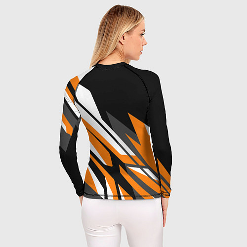 Женский рашгард Corner lines / 3D-принт – фото 4