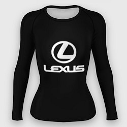 Рашгард женский Lexus white logo, цвет: 3D-принт