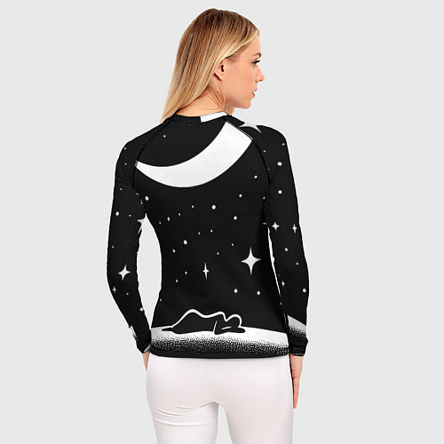 Женский рашгард Космический сон - нейросеть / 3D-принт – фото 4