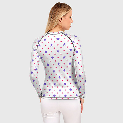 Женский рашгард Красивый узор звезды / 3D-принт – фото 4