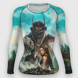 Рашгард женский Постер планета обезьян, цвет: 3D-принт