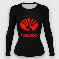 Рашгард женский Daewoo red logo, цвет: 3D-принт