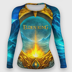 Рашгард женский Elden Ring золотое кольцо и зимний холод, цвет: 3D-принт