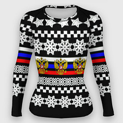 Женский рашгард Rusiia winter pattern