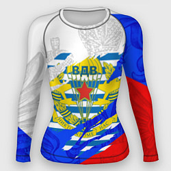 Рашгард женский ВДВ - рваная ткань, цвет: 3D-принт