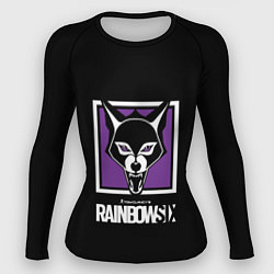 Рашгард женский Rainbow six logo ubisoft, цвет: 3D-принт