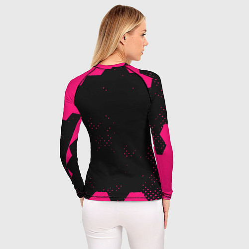 Женский рашгард Among us hexagon true color / 3D-принт – фото 4