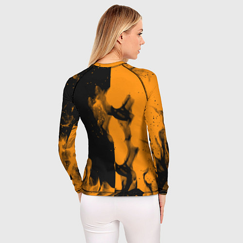 Женский рашгард Half life fire orange / 3D-принт – фото 4