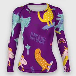 Рашгард женский No rules, цвет: 3D-принт