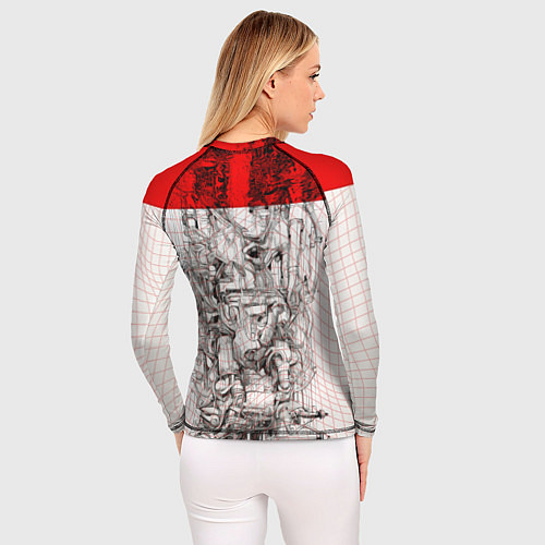 Женский рашгард Футуристичная женщина-андроид / 3D-принт – фото 4