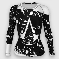 Рашгард женский Assassins Creed logo краски, цвет: 3D-принт